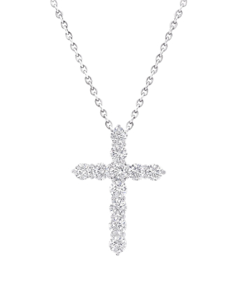 Крест Graff Classic Graff Round Diamond Cross Large Pendant RGP005