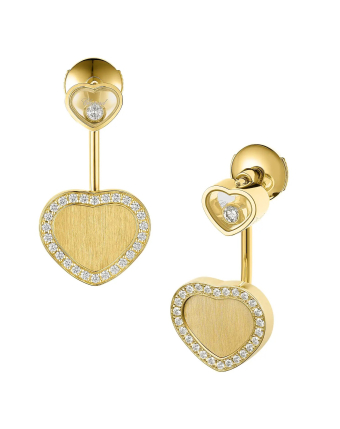 Серьги Chopard Happy Hearts Golden Hearts Earrings 83A107-0921