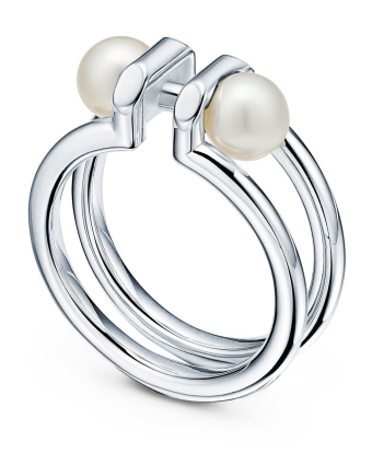 Кольцо Tiffany HardWear Double Pearl Ring 66685470