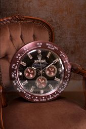 Настенные часы Rolex Daytona Cosmograph Black Dial Crystall Swarovski
