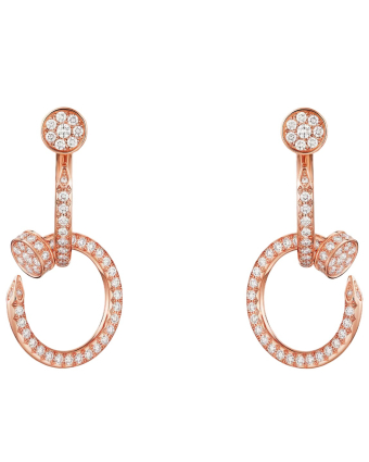 Серьги Cartier Juste un Clou Earrings Double Paved N8515270
