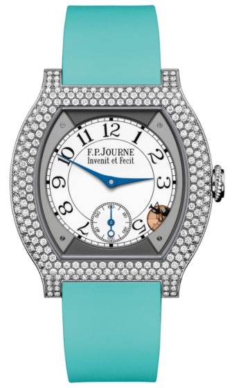 F.P. Journe Elegante 40 mm Titanium 12 Rows of Diamonds Turquoise