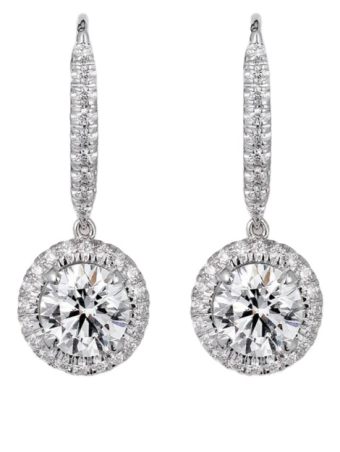 Серьги Cartier Destinée Sleeper Earrings 2 Brilliant-Cut Diamonds Paved N8515024