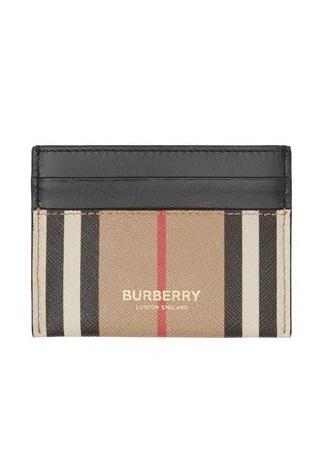 Кардхолдер Burberry Sandon Icon-Stripe Canvas Leather