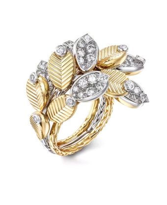 Колье Cartier Grain De Cafe Ring Semi-Paved H4414200