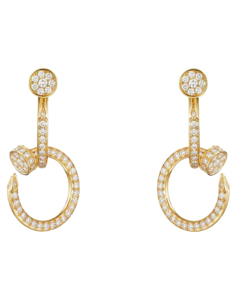 Серьги Cartier Juste un Clou Earrings Double Paved N8515271