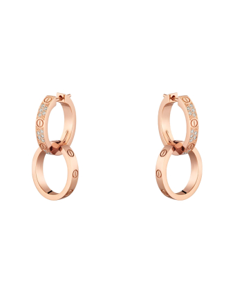 Серьги Cartier Love Earrings Multiwear Half-Paved N8515240