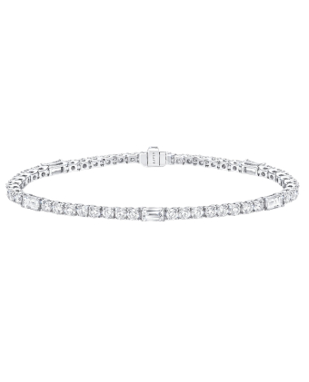 Браслет Graff Classic Graff Round and Emerald Cut Diamond Bracelet RGB020
