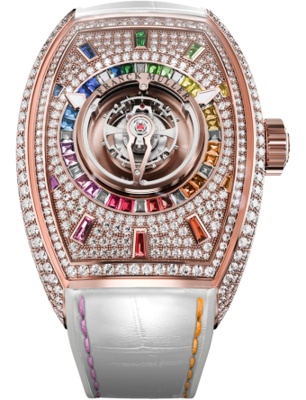 Franck Muller Curvex CX Grand Central Tourbillon Rainbow 36.5 x 52.65 mm CX 36 TCTR DCD BAG RB 5N 5N