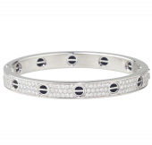 Браслет Cartier Love Bracelet Diamond-Paved Ceramic, артикул: N6032417