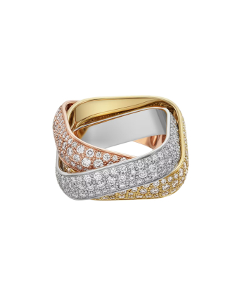 Кольцо Cartier Trinity Paved Cushion-Shaped Ring Large Model N4801600