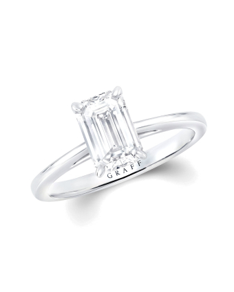 Кольцо для помолвки Graff Paragon Emerald Cut Diamond Engagement Ring ES01