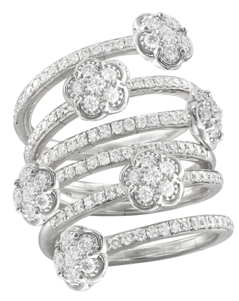 Кольцо Pasquale Bruni Figlia Dei Fiori Six Flowers Twist Ring 16050B