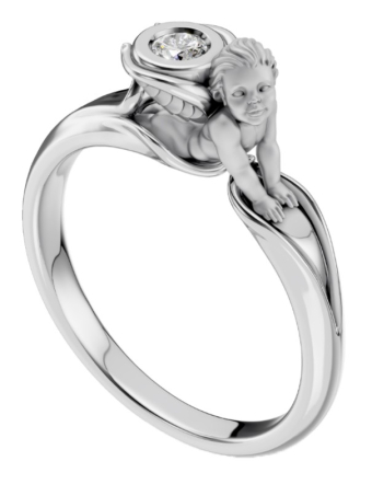 Кольцо Carrera Y Carrera My Angel Solitario 0148.2