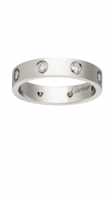 Обручальное кольцо Cartier Love Wedding Band 8 Diamonds, артикул: B4050600