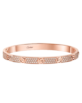 Браслет Cartier Love Bracelet Paved Medium Model N6736017