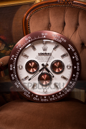 Настенные часы Rolex Daytona Cosmograph White Dial Swarovski