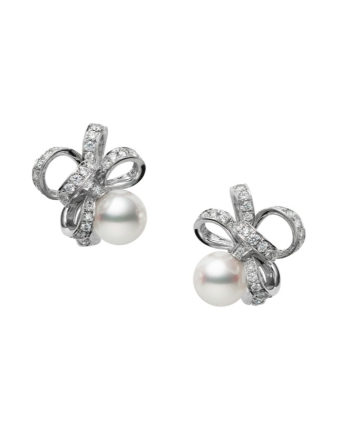 Серьги Mikimoto Jeux de Rubans Earrings PE-1708U