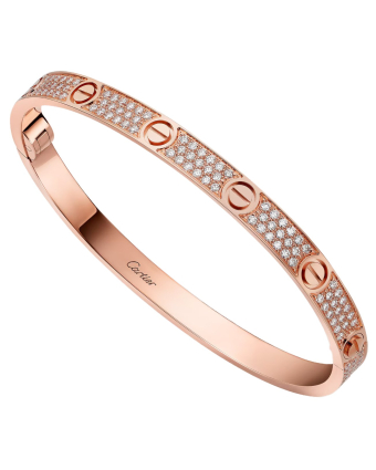 Браслет Cartier Love Bracelet Paved Medium Model N6736017