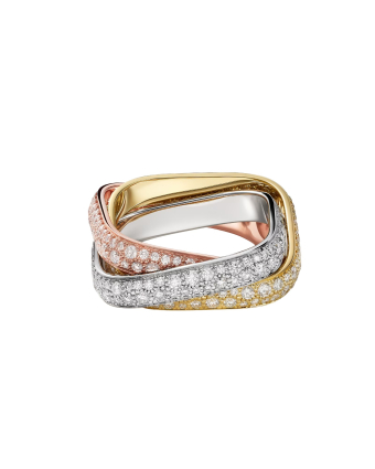 Кольцо Cartier Trinity Paved Cushion Ring Classic Model N4824700