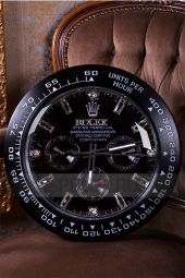 Настенные часы Rolex Daytona Cosmograph Pure Black Crystal