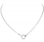 Колье Cartier Love Necklace 2 Diamonds, артикул: B7219400