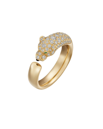 Кольцо Cartier Panthere de Cartier Half-Paved Ring Small Model N4765800