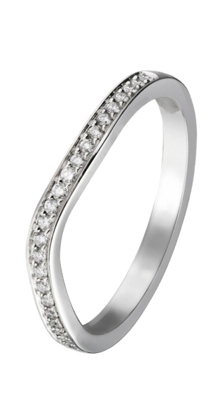 Обручальное кольцо Cartier Ballerine Half-Paved CRB4093000