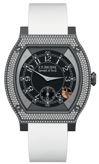 F.P. Journe Elegante 48 mm Titalyt® Set With Diamonds White