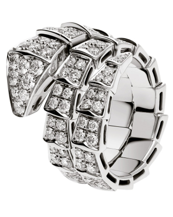 Кольцо Bvlgari Serpenti Viper Two-Coil Ring 345226