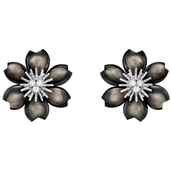 Серьги Van Cleef & Arpels Rose de Noel Mini VCARP7TJ00 