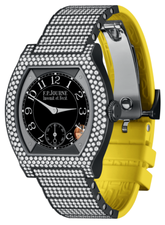 F.P. Journe Elegante 40 mm Titalyt® 12 Rows of Diamonds and Set Bracelet Yellow