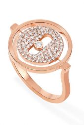 Кольцо Messika Lucky Move Pave PM Rose Gold 07534-PG