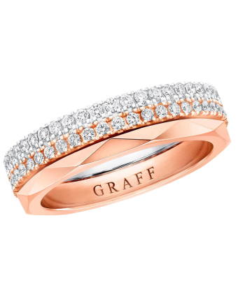 Кольцо Graff Laurence Graff Signature Three-Row Layered Diamond Ring RGR1085