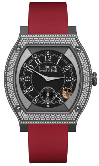 F.P. Journe Elegante 48 mm Titalyt® Set With Diamonds Red