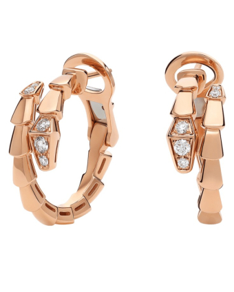 Серьги Bvlgari Serpenti Viper Hoop Earrings 359949