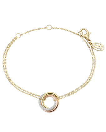 Браслет Cartier Trinity On Chain Diamonds Bracelet B6069815