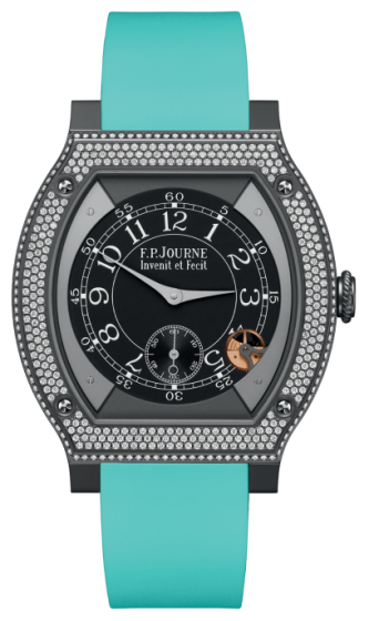 F.P. Journe Elegante 48 mm Titalyt® Set With Diamonds Turquoise