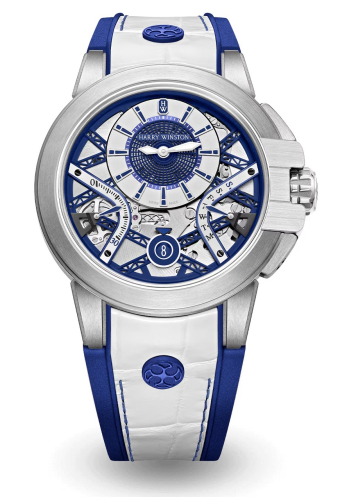 Harry Winston Ocean Zalium  Variation White/Navy Blue OCEABI42ZZ006