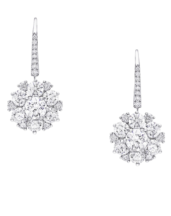 Серьги Graff Classic Graff Round Diamond Cluster Earrings RGE1520