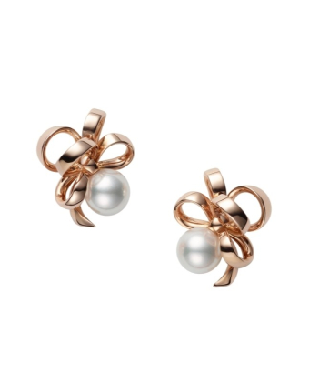 Серьги Mikimoto Jeux de Rubans Pierced Earrings PE-1711PI