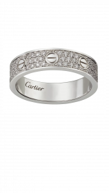 Обручальное кольцо Cartier Love Wedding Band Diamond-Pave, артикул: B4083400