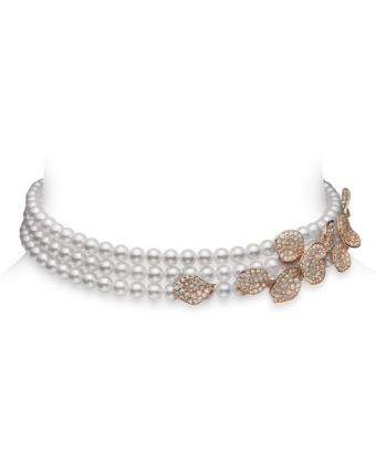 Колье Mikimoto Les Petales Place Vendome Pearl Necklace WG-1789GD