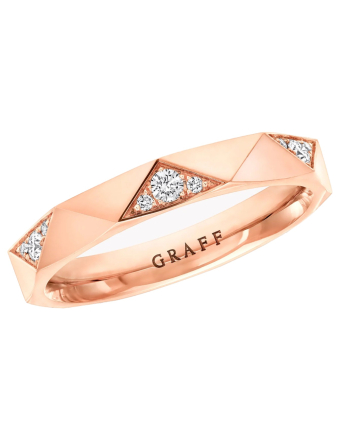 Кольцо Graff Laurence Graff Signature Faceted Diamond Wedding Band RGR996