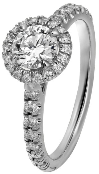 Кольцо для помолвки Cartier Destinée Solitaire Brilliant-Cut Diamond Paved N4727352