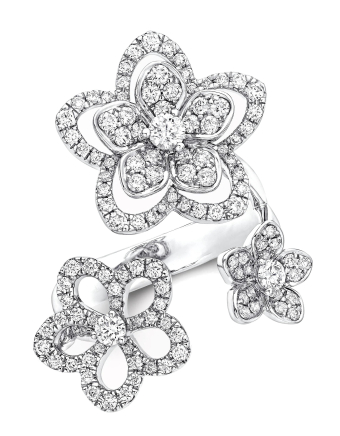 Кольцо Graff Wild Flower Triple Diamond Ring RGR841