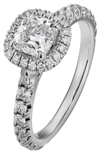 Кольцо для помолвки Cartier Destinée Solitaire Cushion-Cut Diamond Paved N4746152