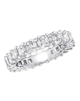 Обручальное кольцо Graff Classic Graff Claw Set Emerald Cut Diamond Eternity Ring RGET119