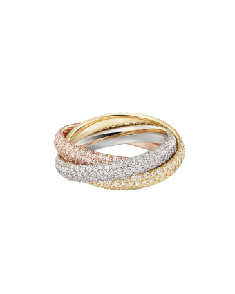 Кольцо Cartier Trinity Paved Ring Classic Model N4778200