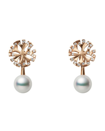 Серьги Mikimoto Coral Earrings PE01707PI